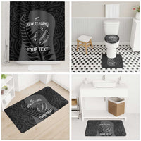 Custom New Zealand Silver Fern Rugby 2025 Bathroom Set Go Champions Aotearoa Maori Black LT14 - Polynesian Pride