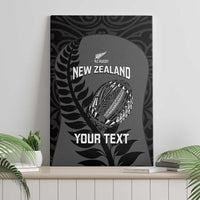 Custom New Zealand Silver Fern Rugby 2025 Canvas Wall Art Go Champions Aotearoa Maori Black LT14 - Polynesian Pride