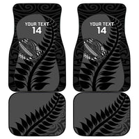 Custom New Zealand Silver Fern Rugby 2025 Car Mats Go Champions Aotearoa Maori Black LT14 - Polynesian Pride