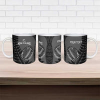 Custom New Zealand Silver Fern Rugby 2025 Ceramic Mug Go Champions Aotearoa Maori Black LT14 - Polynesian Pride