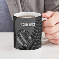 Custom New Zealand Silver Fern Rugby 2025 Ceramic Mug Go Champions Aotearoa Maori Black LT14 - Polynesian Pride