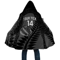 Custom New Zealand Silver Fern Rugby 2025 Cloak Go Champions Aotearoa Maori Black LT14 Unisex Black - Polynesian Pride