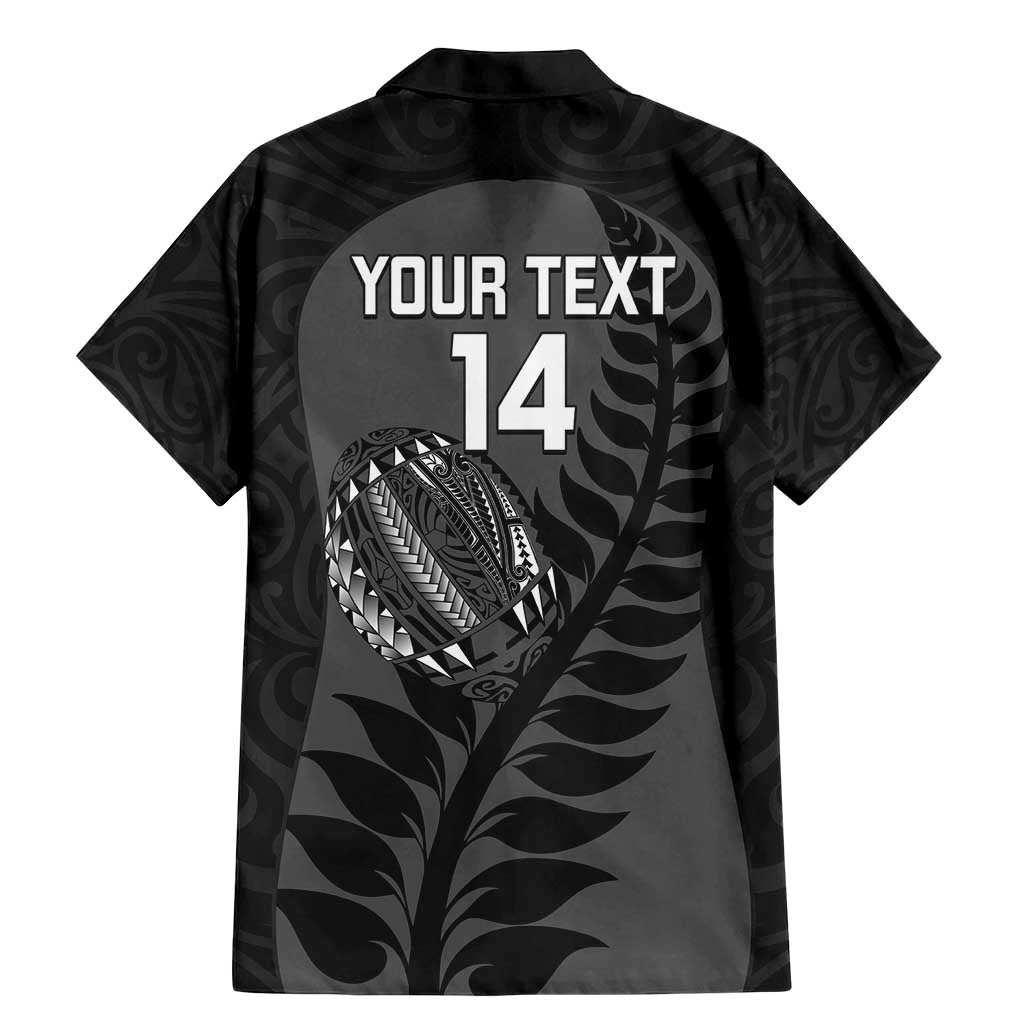 Custom New Zealand Silver Fern Rugby 2025 Family Matching Mermaid Dress and Hawaiian Shirt Go Champions Aotearoa Maori Black LT14 - Polynesian Pride