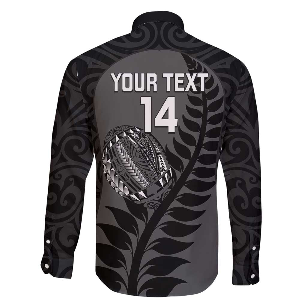 Custom New Zealand Silver Fern Rugby 2025 Family Matching Mermaid Dress and Hawaiian Shirt Go Champions Aotearoa Maori Black LT14 - Polynesian Pride