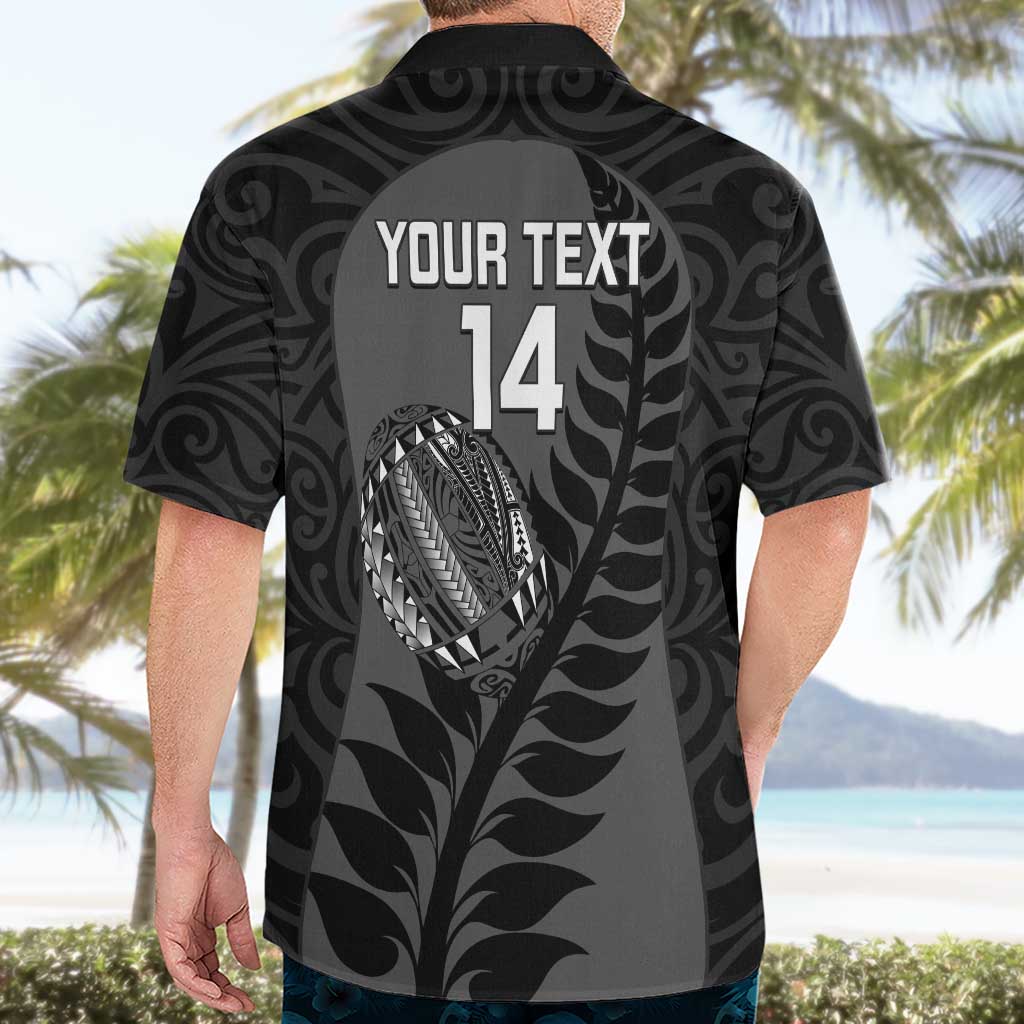 Custom New Zealand Silver Fern Rugby 2025 Hawaiian Shirt Go Champions Aotearoa Maori Black LT14 - Polynesian Pride
