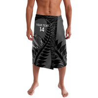 Custom New Zealand Silver Fern Rugby 2025 Lavalava Go Champions Aotearoa Maori Black LT14 Black - Polynesian Pride