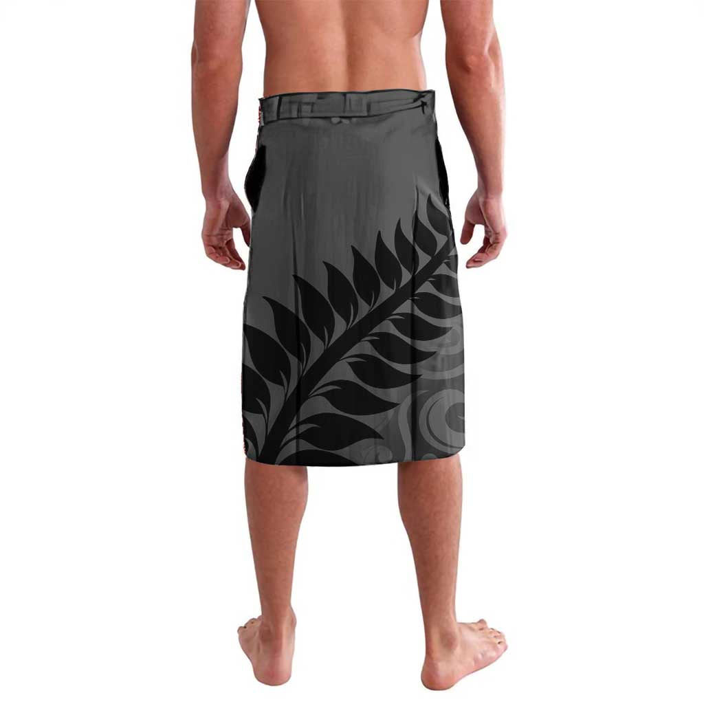 Custom New Zealand Silver Fern Rugby 2025 Lavalava Go Champions Aotearoa Maori Black LT14 - Polynesian Pride