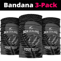 Custom New Zealand Silver Fern Rugby 2025 Neck Gaiter Go Champions Aotearoa Maori Black LT14 package One Size: 25*50cm Black - Polynesian Pride