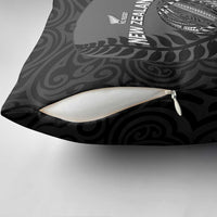 Custom New Zealand Silver Fern Rugby 2025 Pillow Cover Go Champions Aotearoa Maori Black LT14 - Polynesian Pride