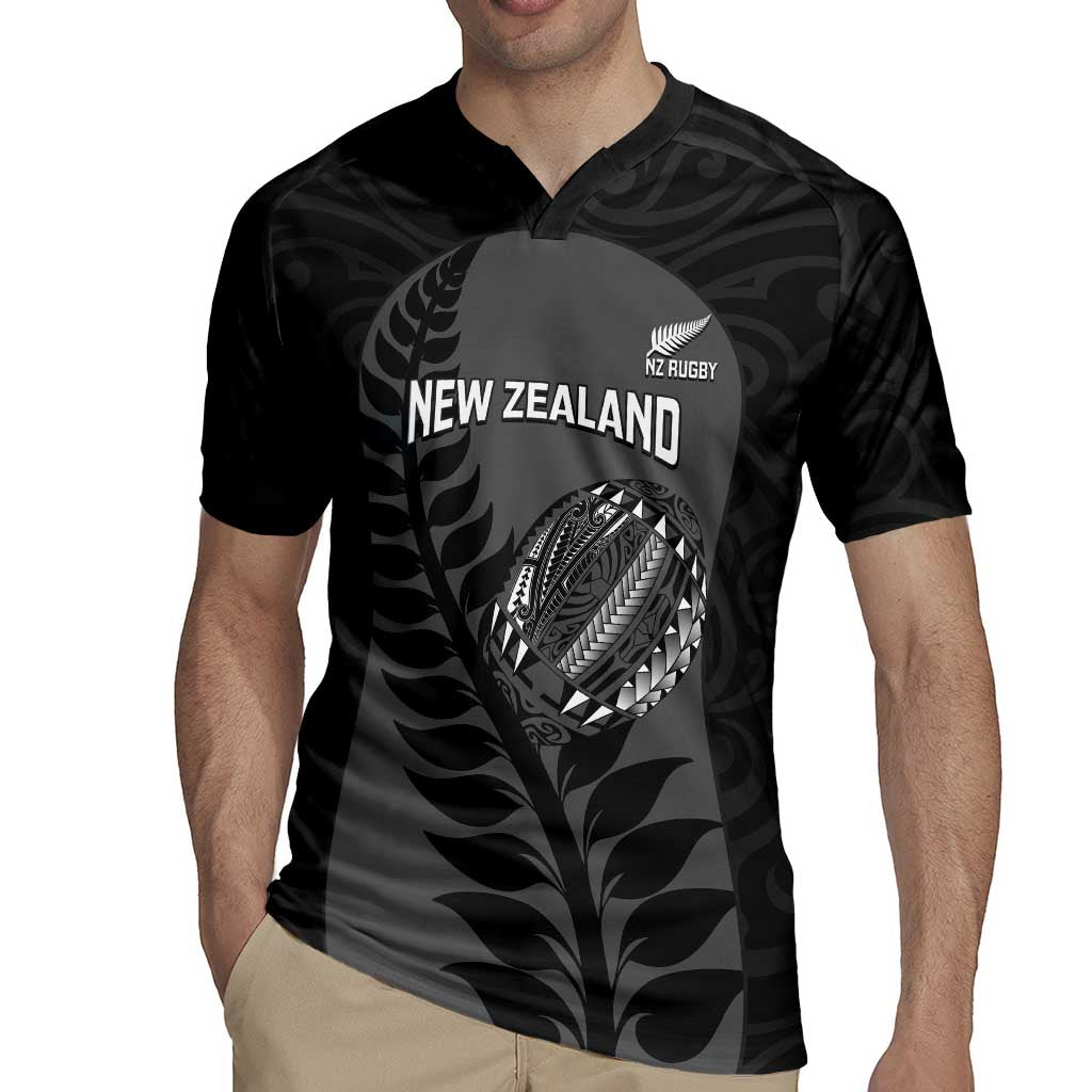 Custom New Zealand Silver Fern Rugby 2025 Rugby Jersey Go Champions Aotearoa Maori Black LT14 - Polynesian Pride