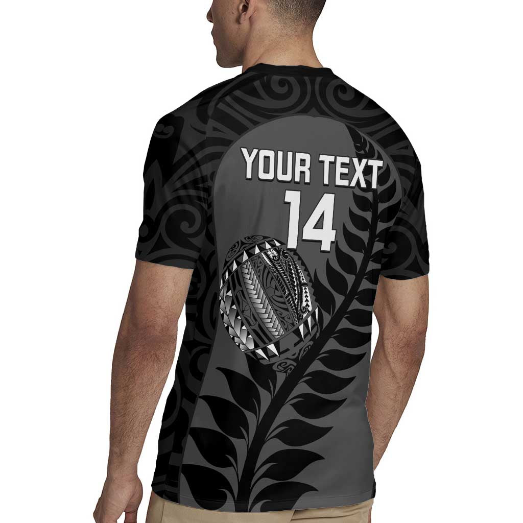 Custom New Zealand Silver Fern Rugby 2025 Rugby Jersey Go Champions Aotearoa Maori Black LT14 - Polynesian Pride