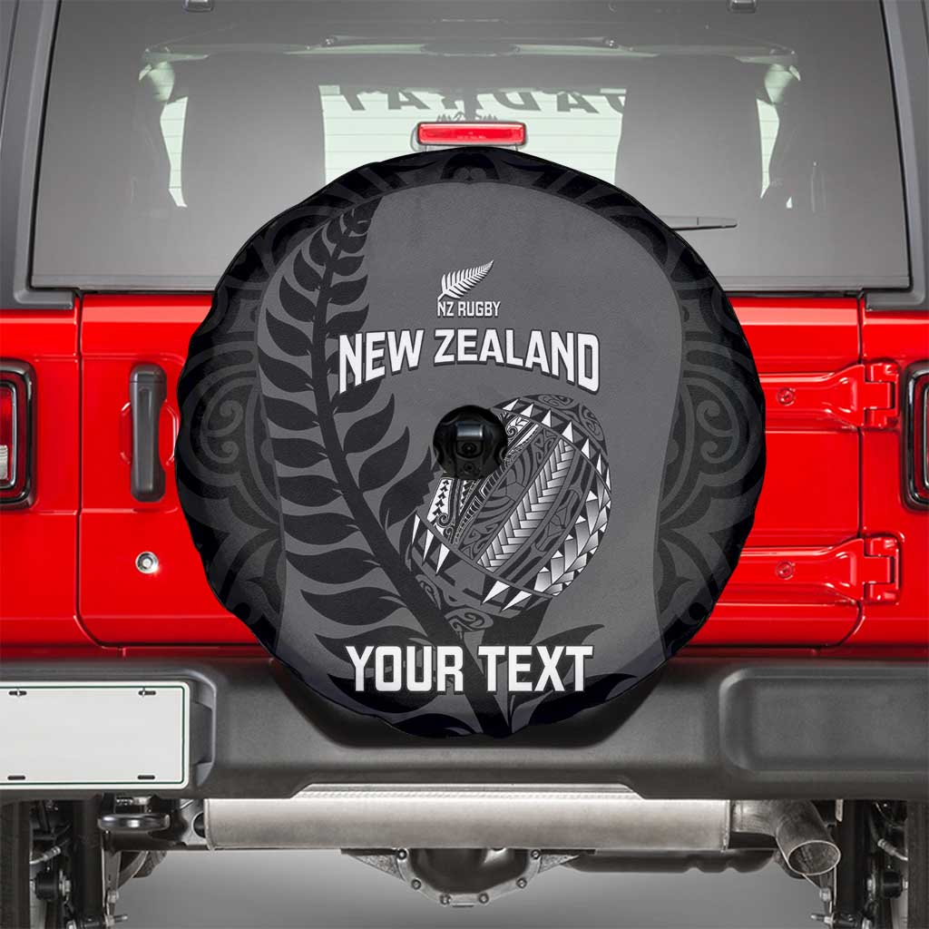 Custom New Zealand Silver Fern Rugby 2025 Spare Tire Cover Go Champions Aotearoa Maori Black LT14 - Polynesian Pride