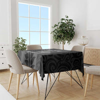 Custom New Zealand Silver Fern Rugby 2025 Tablecloth Go Champions Aotearoa Maori Black LT14 - Polynesian Pride