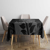 Custom New Zealand Silver Fern Rugby 2025 Tablecloth Go Champions Aotearoa Maori Black LT14 - Polynesian Pride