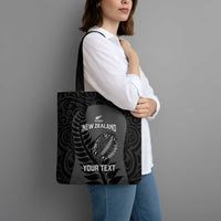 Custom New Zealand Silver Fern Rugby 2025 Tote Bag Go Champions Aotearoa Maori Black LT14 - Polynesian Pride