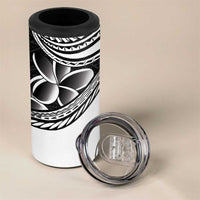 Philippines Eagle Sun 4 in 1 Can Cooler Tumbler Filipino Agila Polynesian Tattoo Black Color