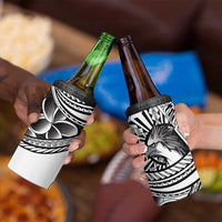 Philippines Eagle Sun 4 in 1 Can Cooler Tumbler Filipino Agila Polynesian Tattoo Black Color