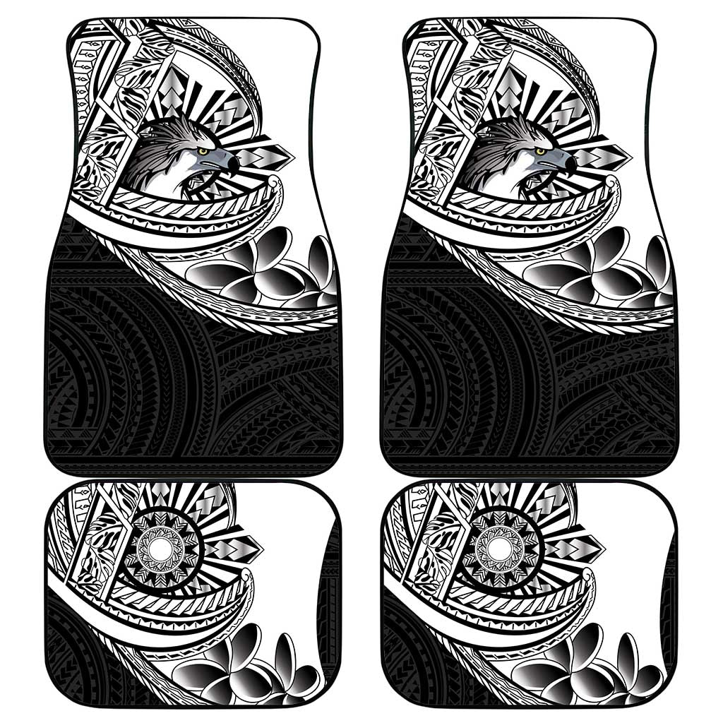 Philippines Eagle Sun Car Mats Filipino Agila Polynesian Tattoo Black Color