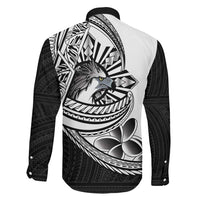 Philippines Eagle Sun Family Matching Summer Maxi Dress and Hawaiian Shirt Filipino Agila Polynesian Tattoo Black Color LT14 - Polynesian Pride