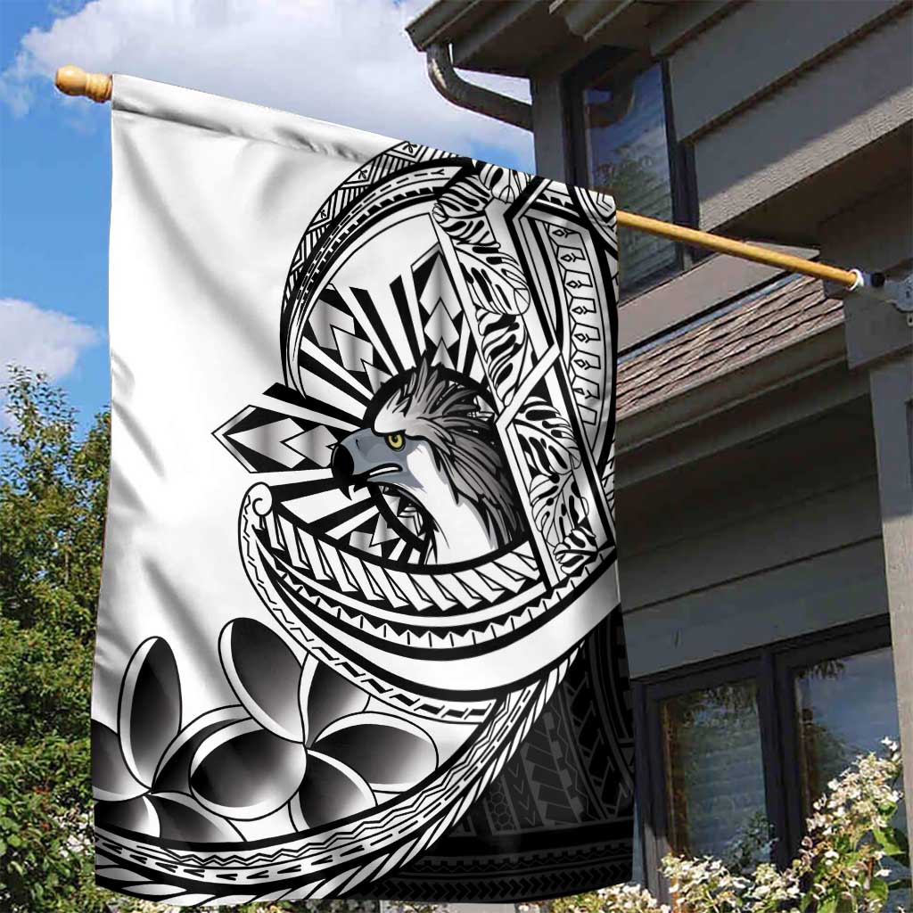 Philippines Eagle Sun Garden Flag Filipino Agila Polynesian Tattoo Black Color