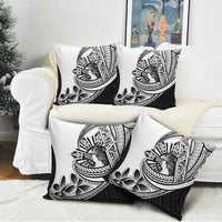 Philippines Eagle Sun Pillow Cover Filipino Agila Polynesian Tattoo Black Color