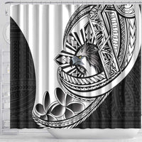 Philippines Eagle Sun Shower Curtain Filipino Agila Polynesian Tattoo Black Color LT14 - Polynesian Pride