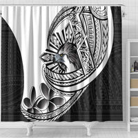 Philippines Eagle Sun Shower Curtain Filipino Agila Polynesian Tattoo Black Color LT14 - Polynesian Pride