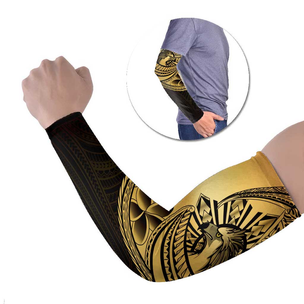 Philippines Eagle Sun Arm Sleeves Filipino Agila Polynesian Tattoo Gold Color