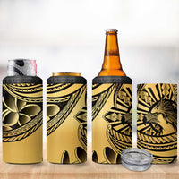 Philippines Eagle Sun 4 in 1 Can Cooler Tumbler Filipino Agila Polynesian Tattoo Gold Color LT14 - Polynesian Pride