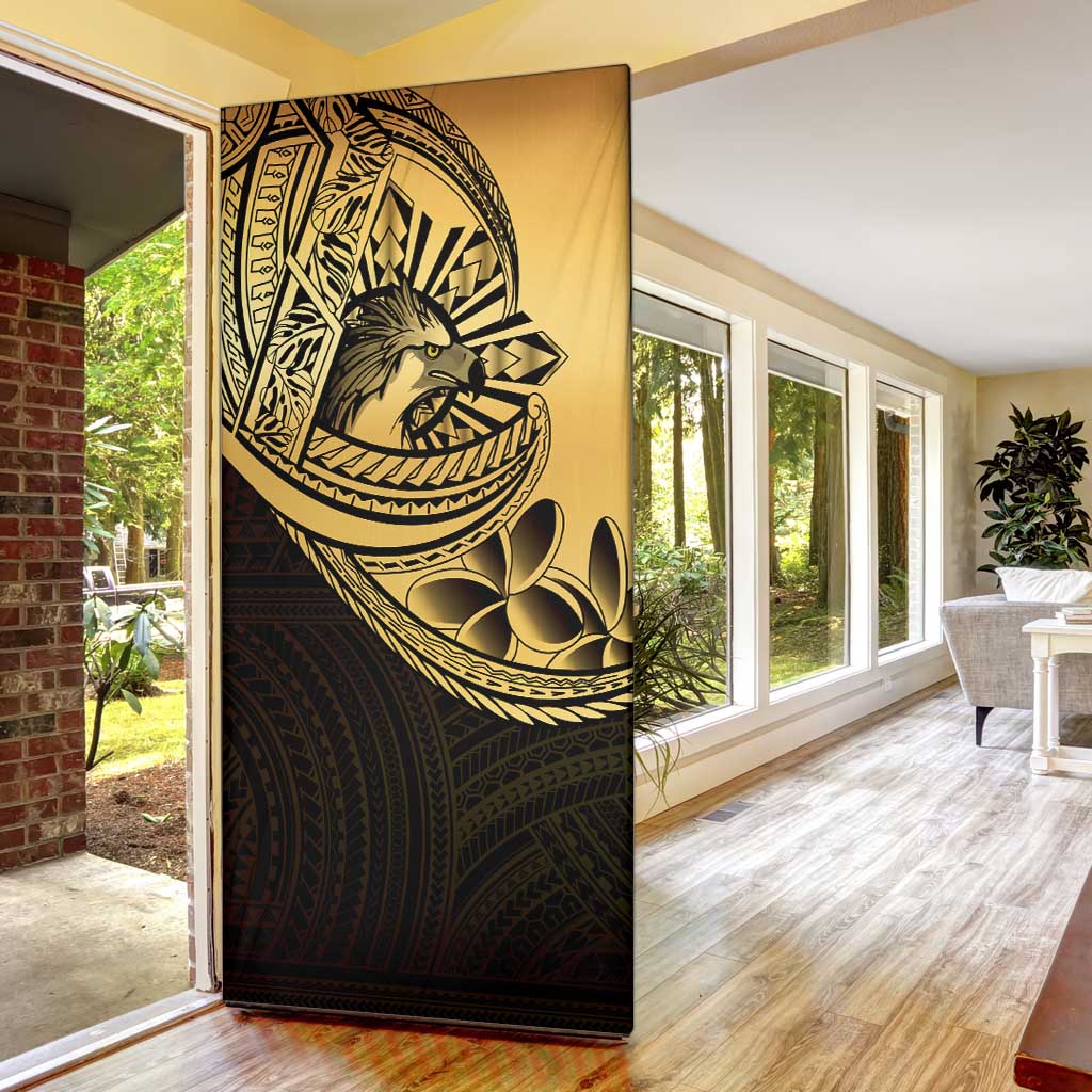 Philippines Eagle Sun Door Cover Filipino Agila Polynesian Tattoo Gold Color LT14 - Polynesian Pride