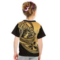 Philippines Eagle Sun Kid T Shirt Filipino Agila Polynesian Tattoo Gold Color LT14 - Polynesian Pride
