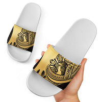 Philippines Eagle Sun Slide Sandals Filipino Agila Polynesian Tattoo Gold Color LT14 - Polynesian Pride