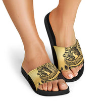 Philippines Eagle Sun Slide Sandals Filipino Agila Polynesian Tattoo Gold Color LT14 - Polynesian Pride