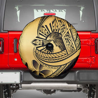 Philippines Eagle Sun Spare Tire Cover Filipino Agila Polynesian Tattoo Gold Color