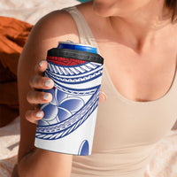 Philippines Eagle Sun 4 in 1 Can Cooler Tumbler Filipino Agila Polynesian Tattoo Flag Color
