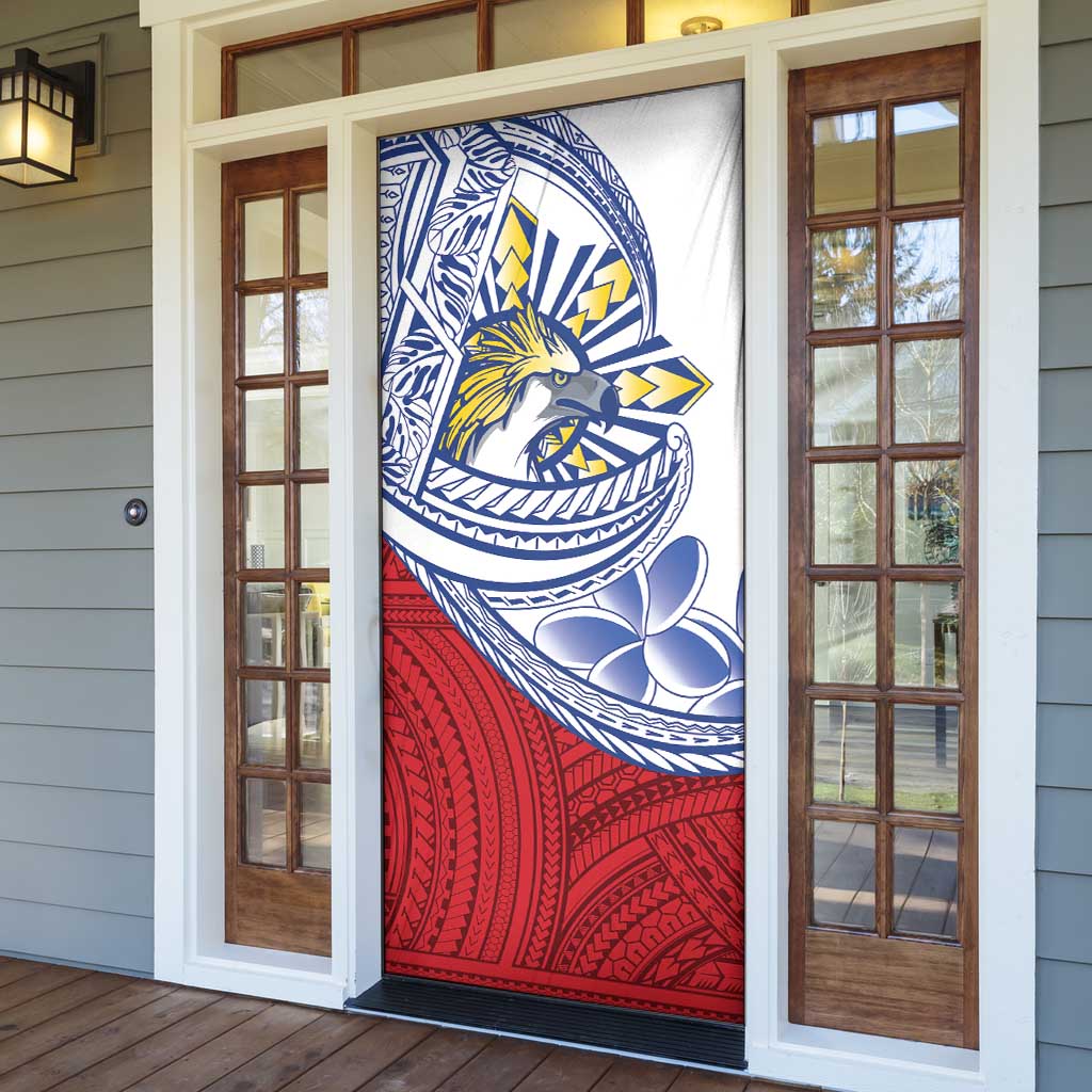 Philippines Eagle Sun Door Cover Filipino Agila Polynesian Tattoo Flag Color