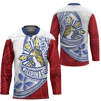 Philippines Eagle Sun Hockey Jersey Filipino Agila Polynesian Tattoo Flag Color LT14 - Polynesian Pride