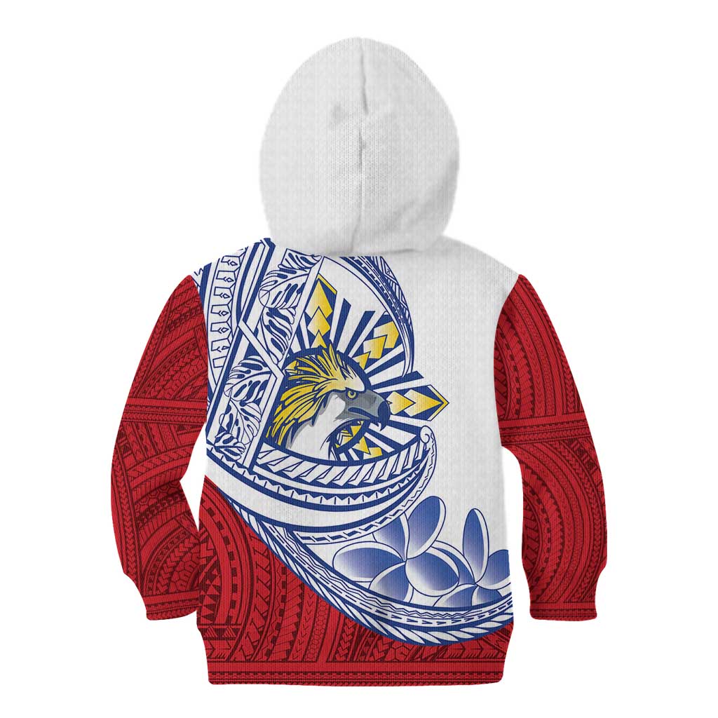 Philippines Eagle Sun Kid Hoodie Filipino Agila Polynesian Tattoo Flag Color LT14 - Polynesian Pride