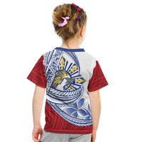Philippines Eagle Sun Kid T Shirt Filipino Agila Polynesian Tattoo Flag Color