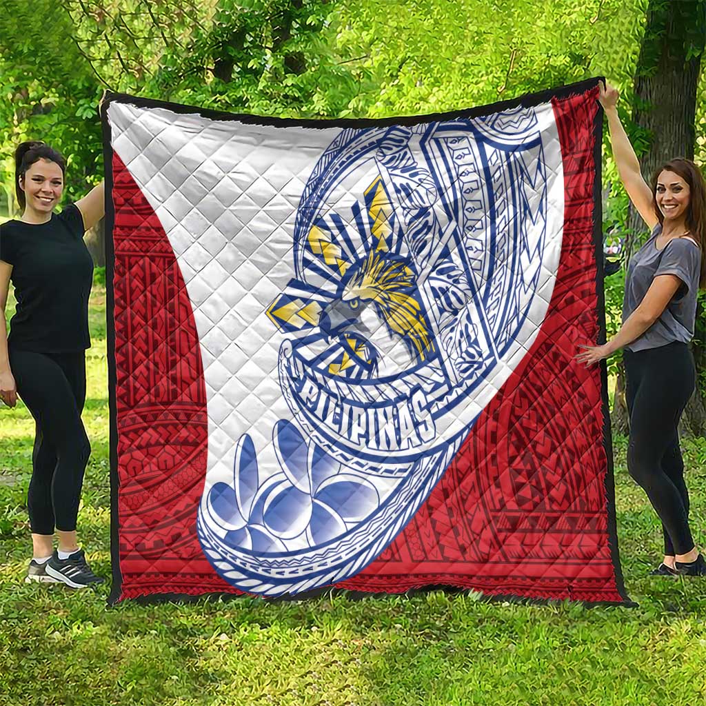 Philippines Eagle Sun Quilt Filipino Agila Polynesian Tattoo Flag Color