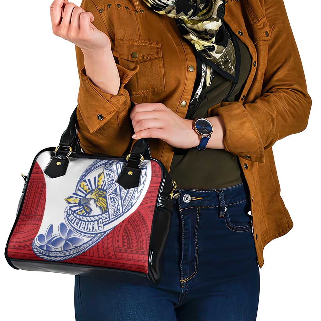 Philippines Eagle Sun Shoulder Handbag Filipino Agila Polynesian Tattoo Flag Color