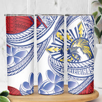 Philippines Eagle Sun Skinny Tumbler Filipino Agila Polynesian Tattoo Flag Color LT14 - Polynesian Pride