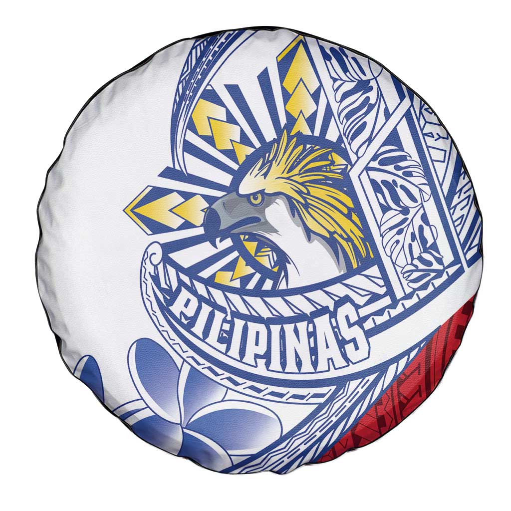 Philippines Eagle Sun Spare Tire Cover Filipino Agila Polynesian Tattoo Flag Color