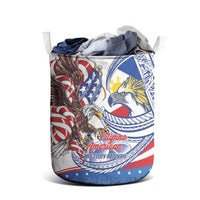 Filipino American History Month Laundry Basket Philippines Agila USA Eagle Mix Flag