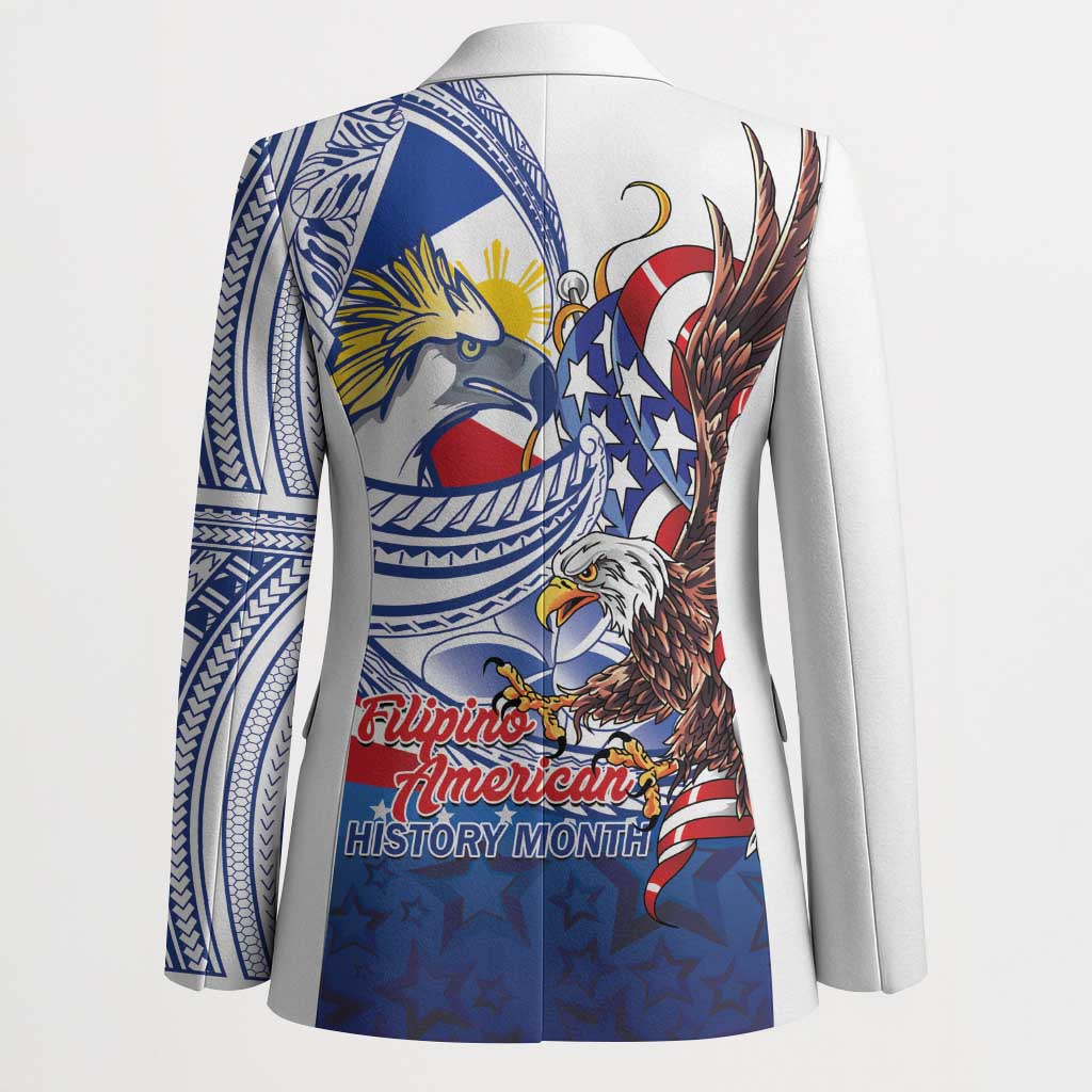 Filipino American History Month Blazer Philippines Agila USA Eagle Mix Flag