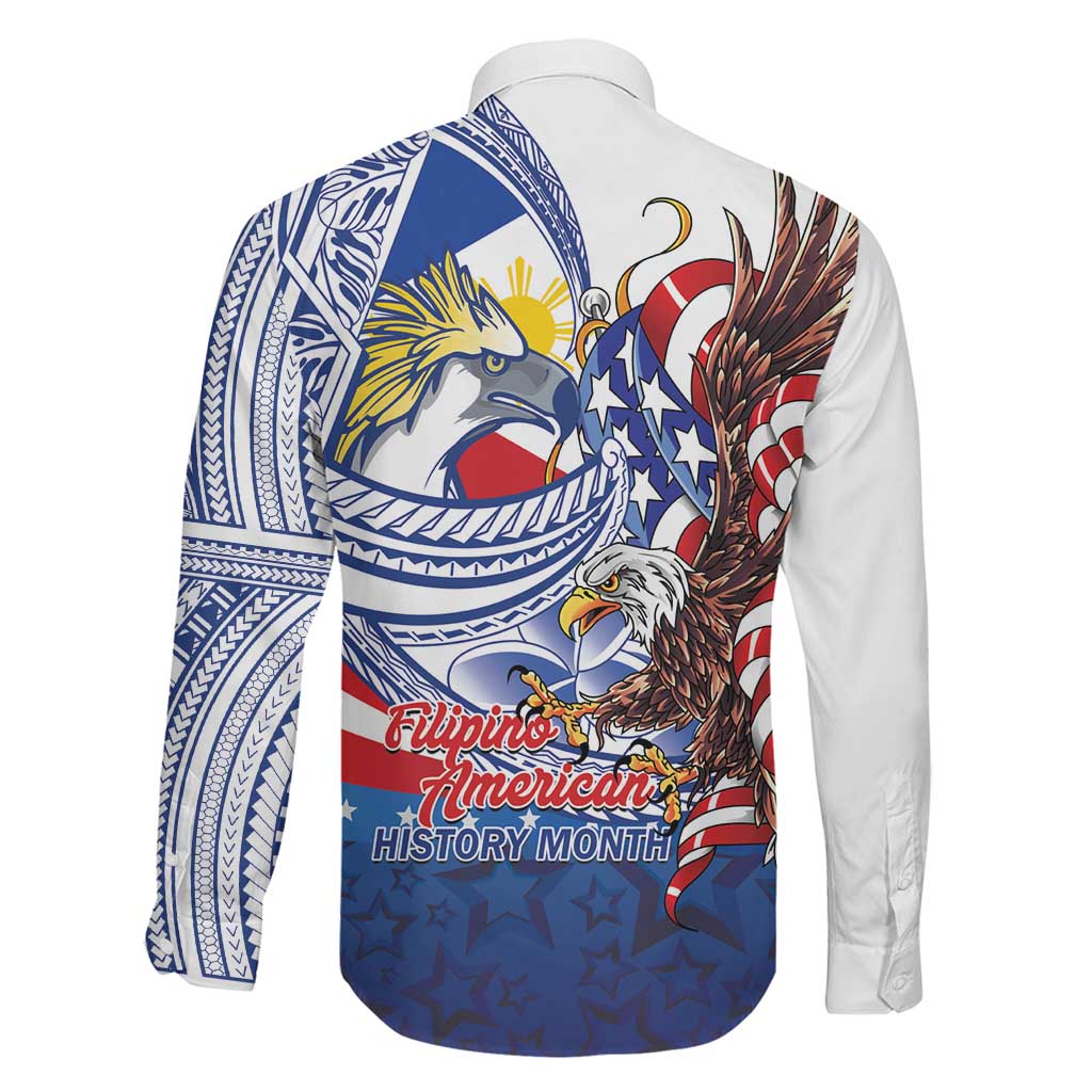 Filipino American History Month Family Matching Mermaid Dress and Hawaiian Shirt Philippines Agila USA Eagle Mix Flag LT14 - Polynesian Pride