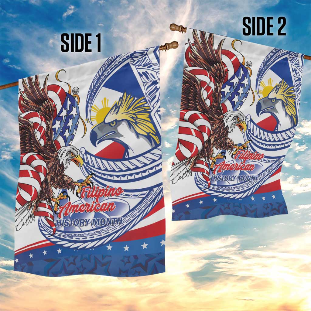 Filipino American History Month Garden Flag Philippines Agila USA Eagle Mix Flag