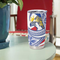 Filipino American History Month Tumbler Cup Philippines Agila USA Eagle Mix Flag LT14 - Polynesian Pride