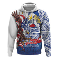 Filipino American History Month Zip Hoodie Philippines Agila USA Eagle Mix Flag