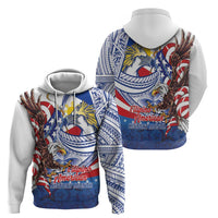 Filipino American History Month Zip Hoodie Philippines Agila USA Eagle Mix Flag
